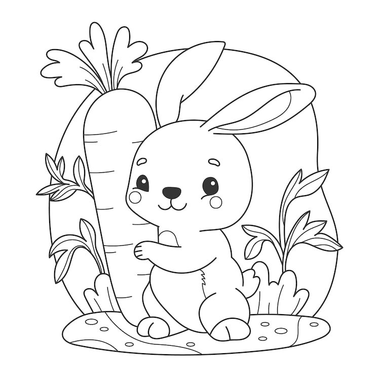 Cute Coloring Book With Bunny 23 2150071414  1